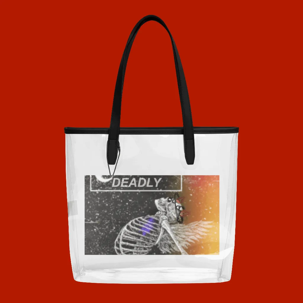 Clear Love Lost Skeleton Vaporwave Tote Default Title-