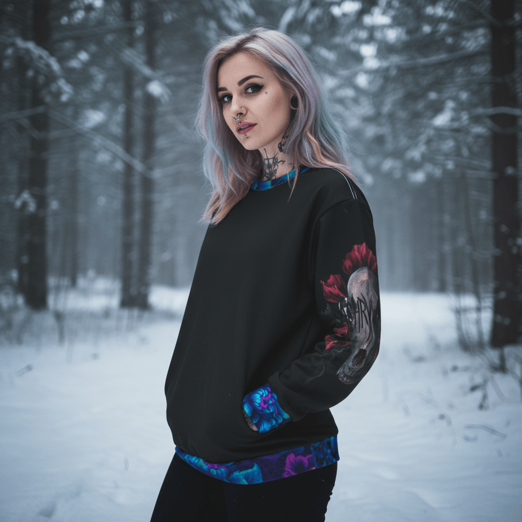 Dark Art Empathy Evolution Sweatshirt mockup