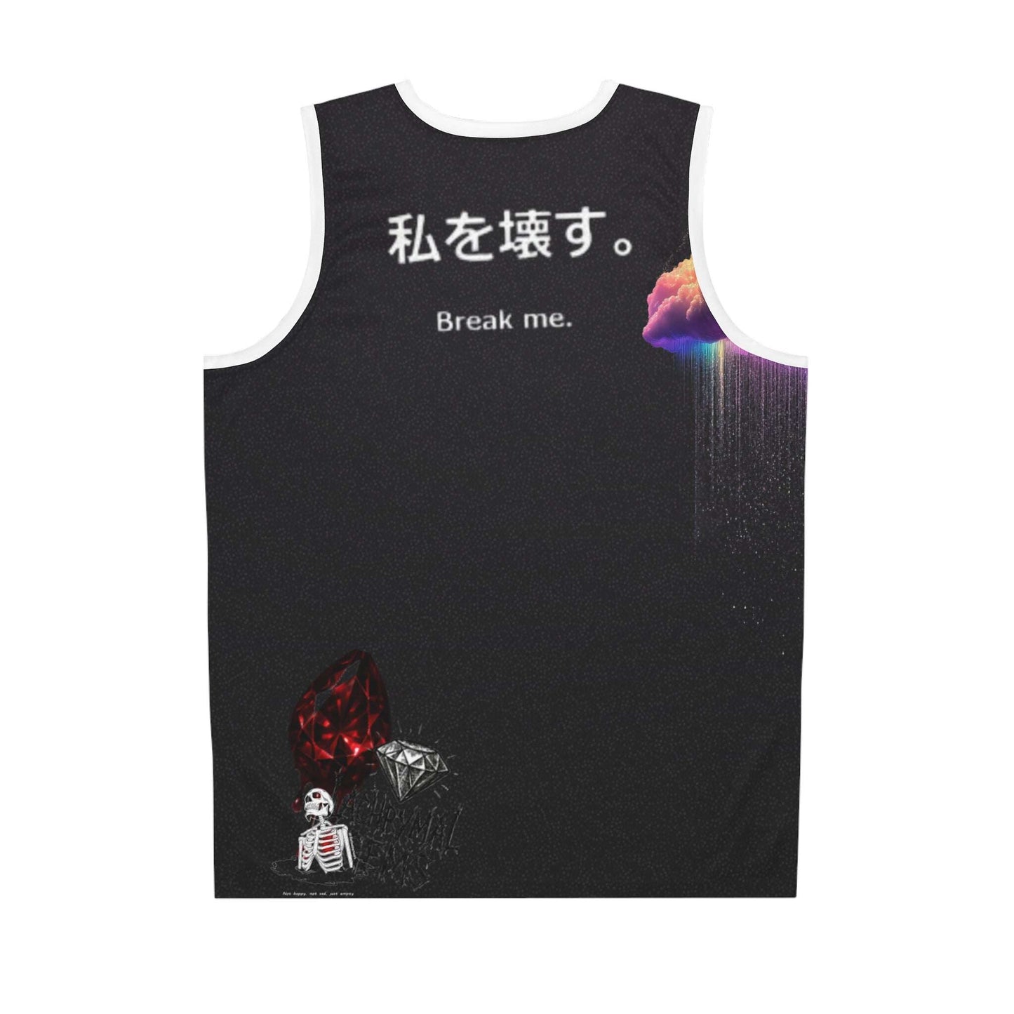 Egyptian Eye Basketball Jersey — 'Break Me.' Gothic Aesthetic Printify