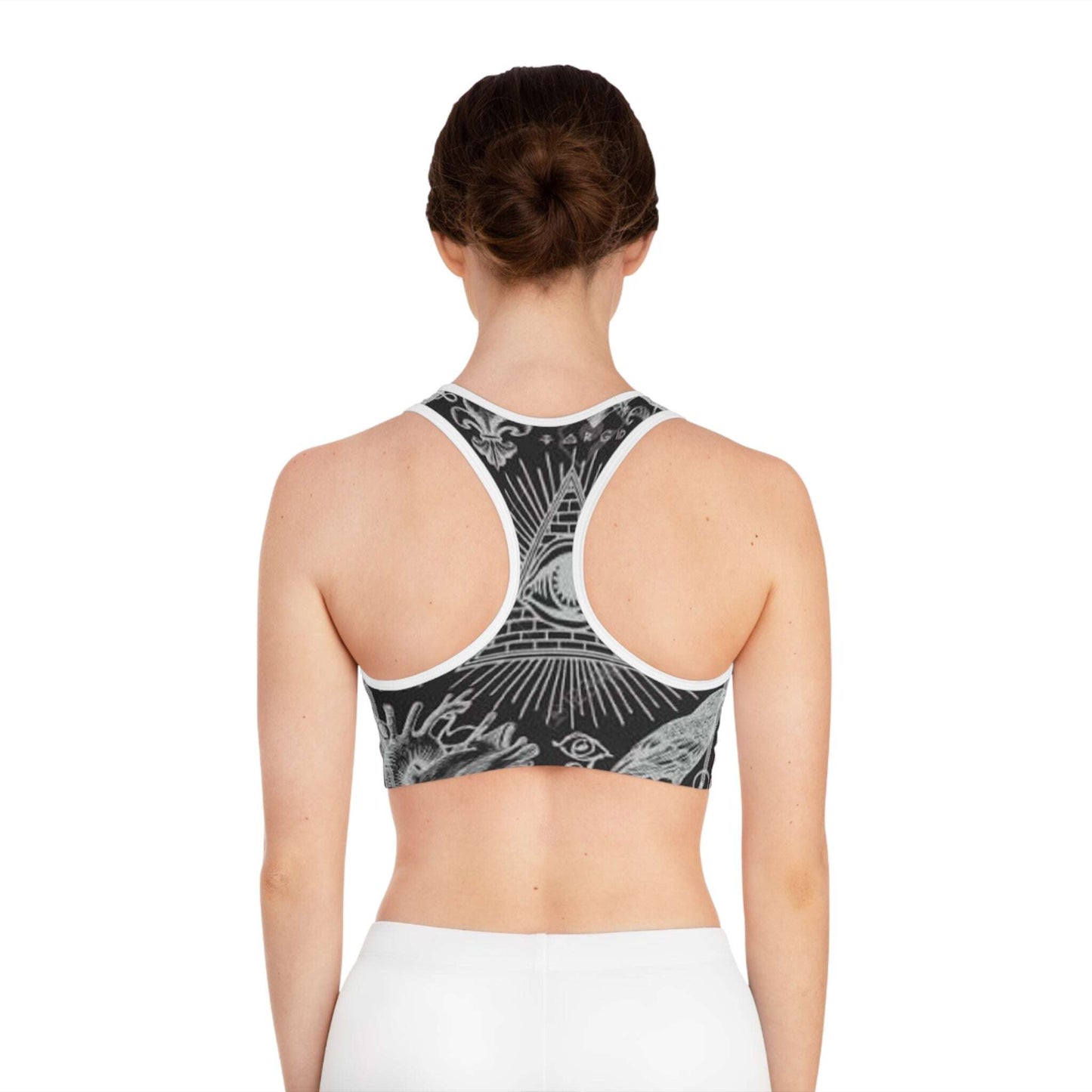 Esoteric Dark Academia Sports Bra Lachrymal Gems