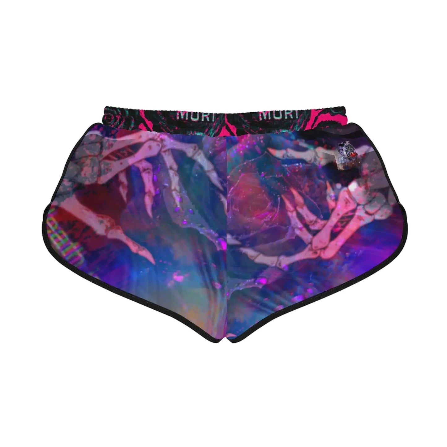 Galaxy Lost Love Skeletons Vaporwave Shorts XS / Black-S / Black-M / Black-L / Black-XL / Black-2XL / Black-