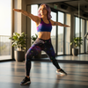 Activewear with colorful nebula leggings