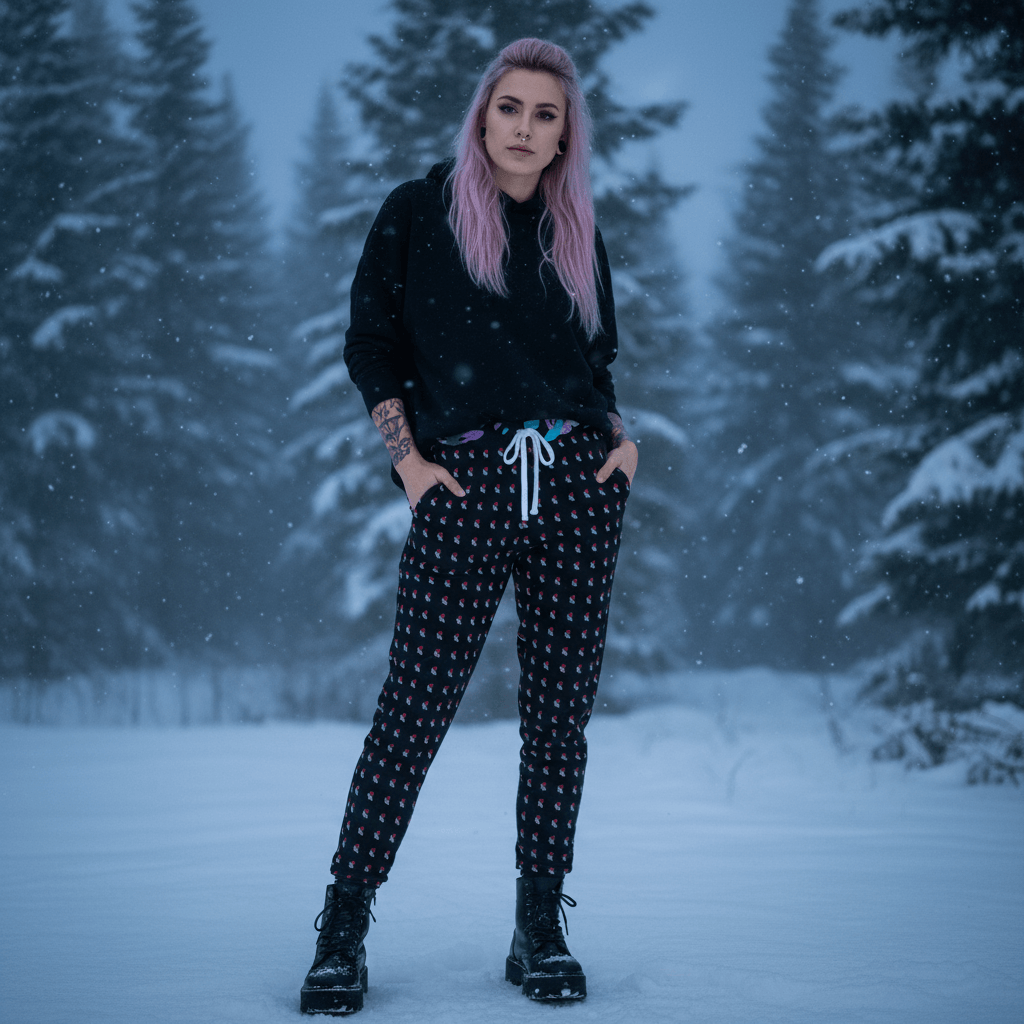 LACHRYWAVE Love Lost Athletic Joggers mockup