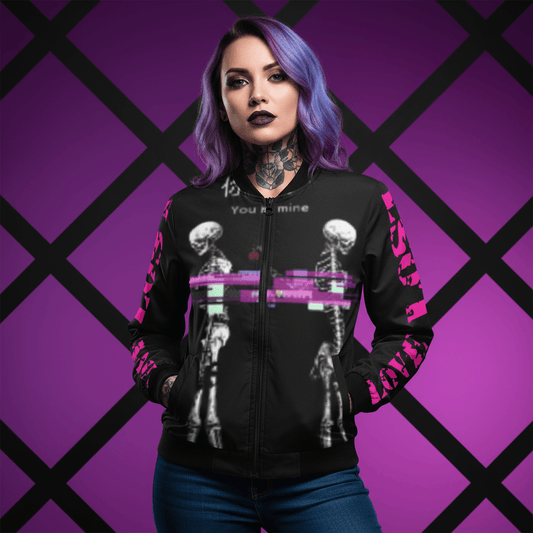 Love is Lost Women's Bomber Jacket - Premium All-Over Print Design XS-S-M-L-XL-2XL-