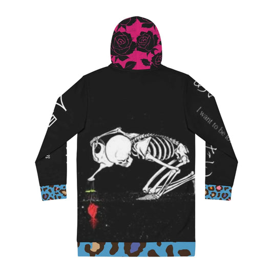 Women's Hoodie Dress (AOP) Lachrymal Gems