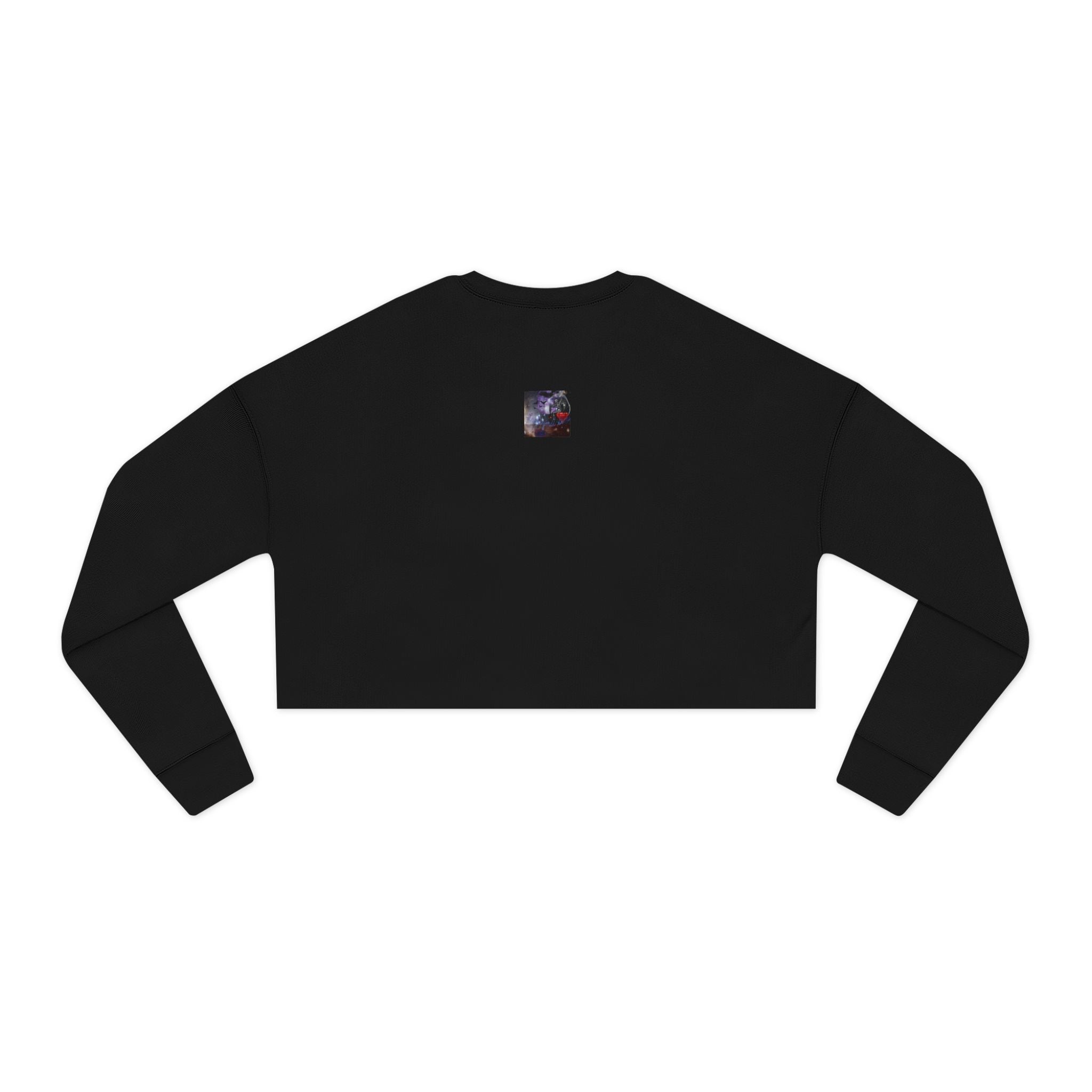 Skeleton Lovers Cropped Sweatshirt - Dark Alternative Fashion