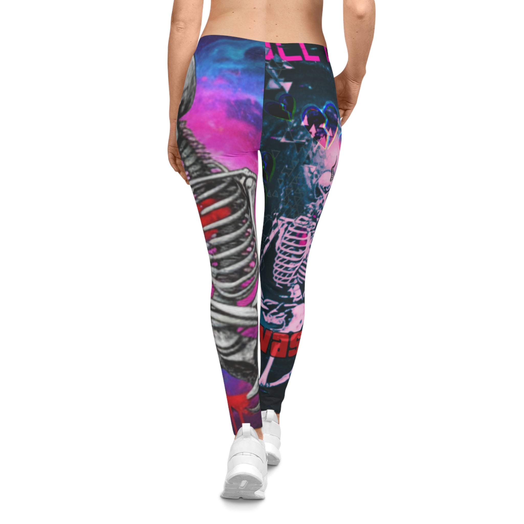 Love Lost Skeleton Leggings - Dark Aesthetic Activewear