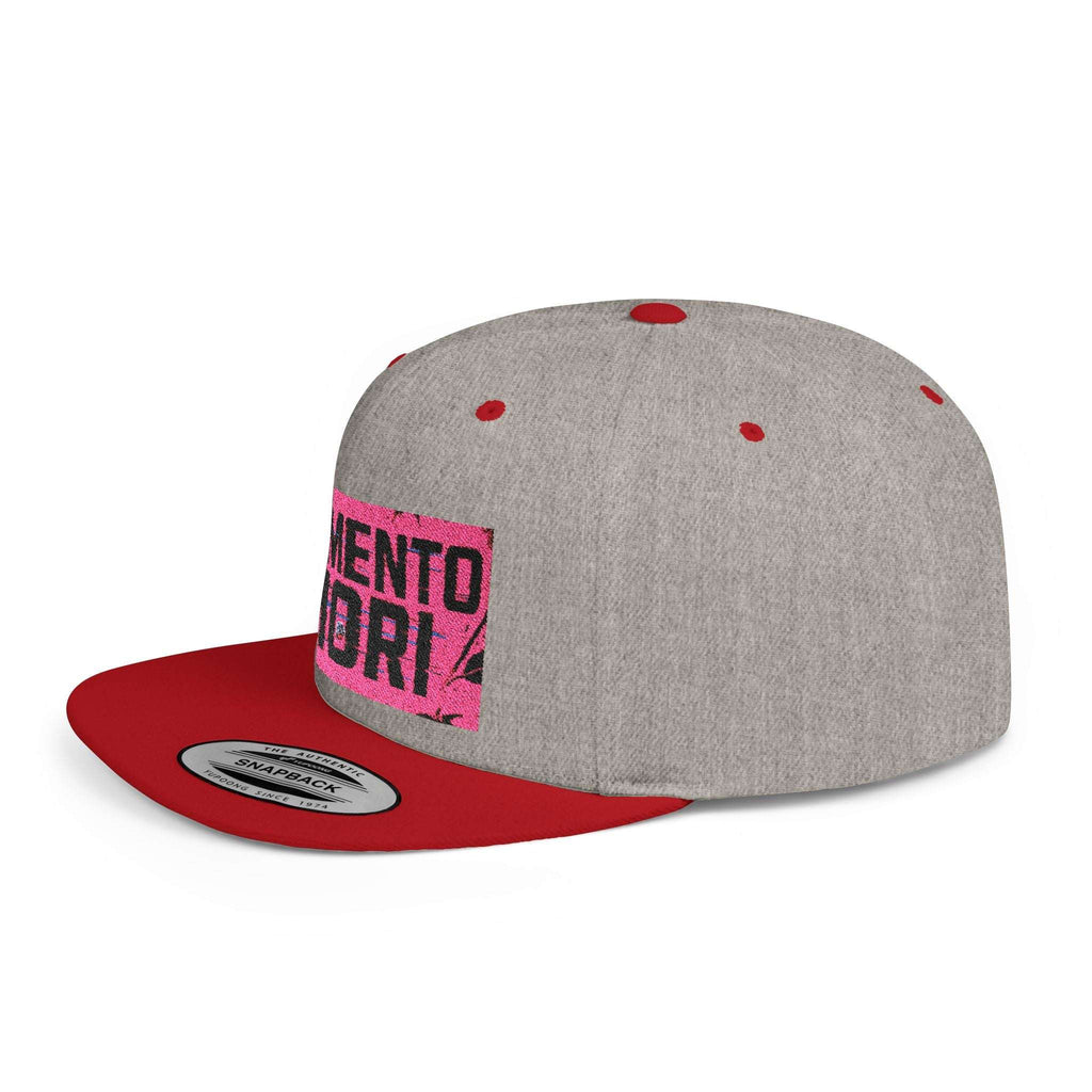 Memento Mori Snapback Cap - Flat Bill  Dark Vaporwave