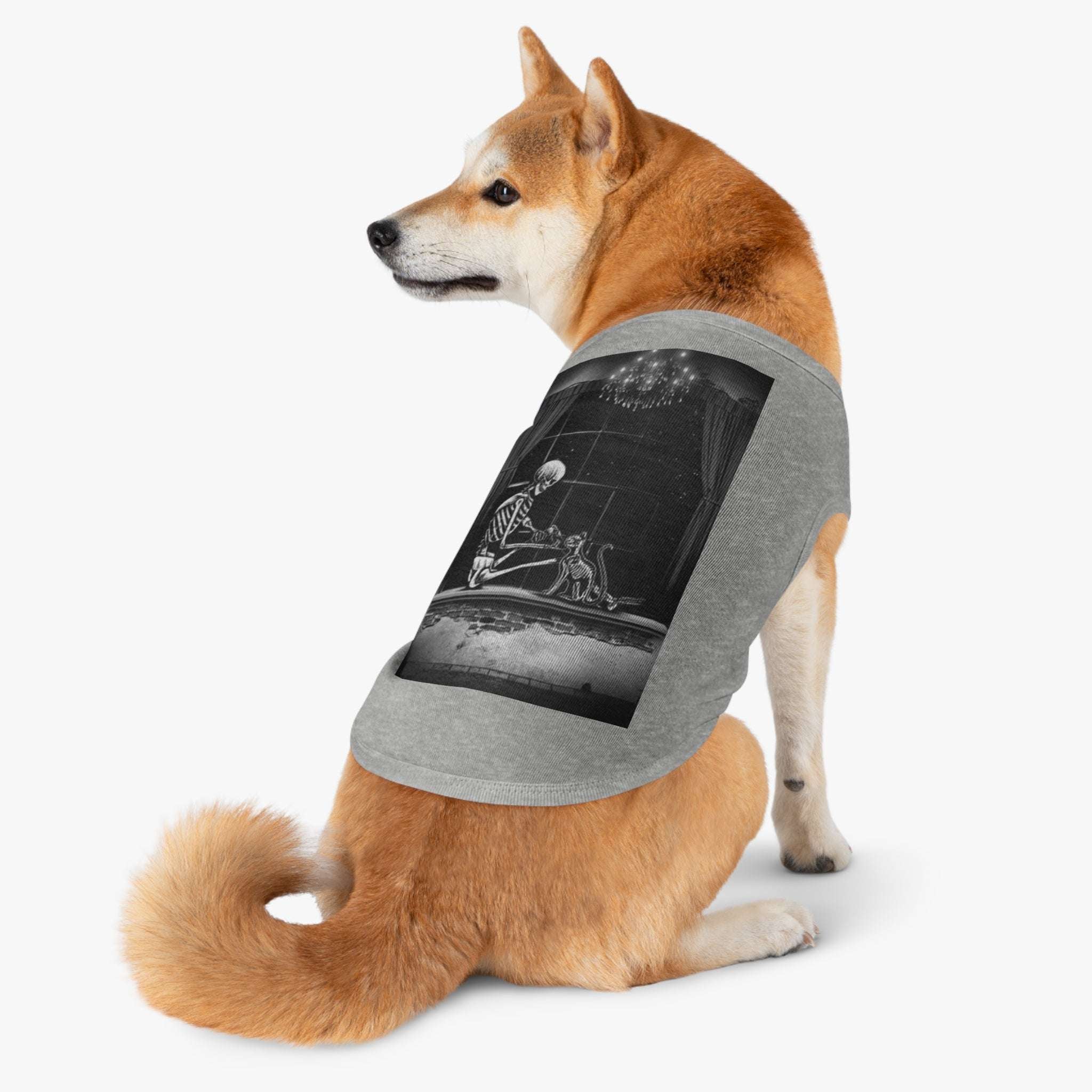 Tank Top - Love Lost Skeletons with Cat Skeleton Featured