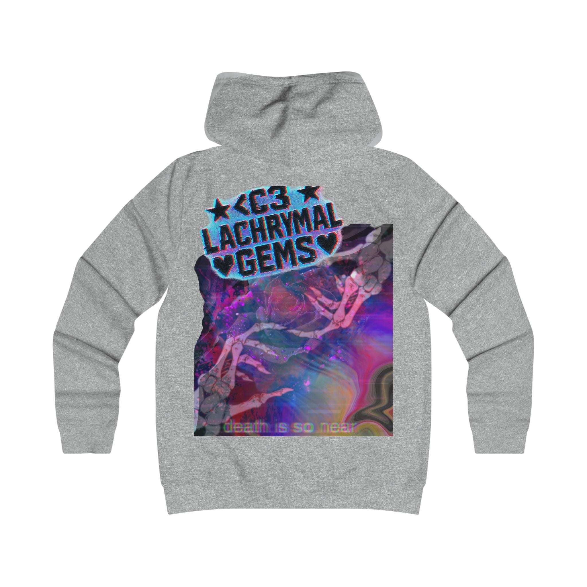 Cozy Glitch Beyond Death Rose Fall Hoodie