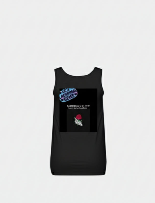 "Love Lost Glitch Seeds of Love"Dark Alternative Aesthetic Women's  Tank Top