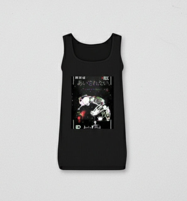 "Love Lost Glitch Seeds of Love"Dark Alternative Aesthetic Women's  Tank Top