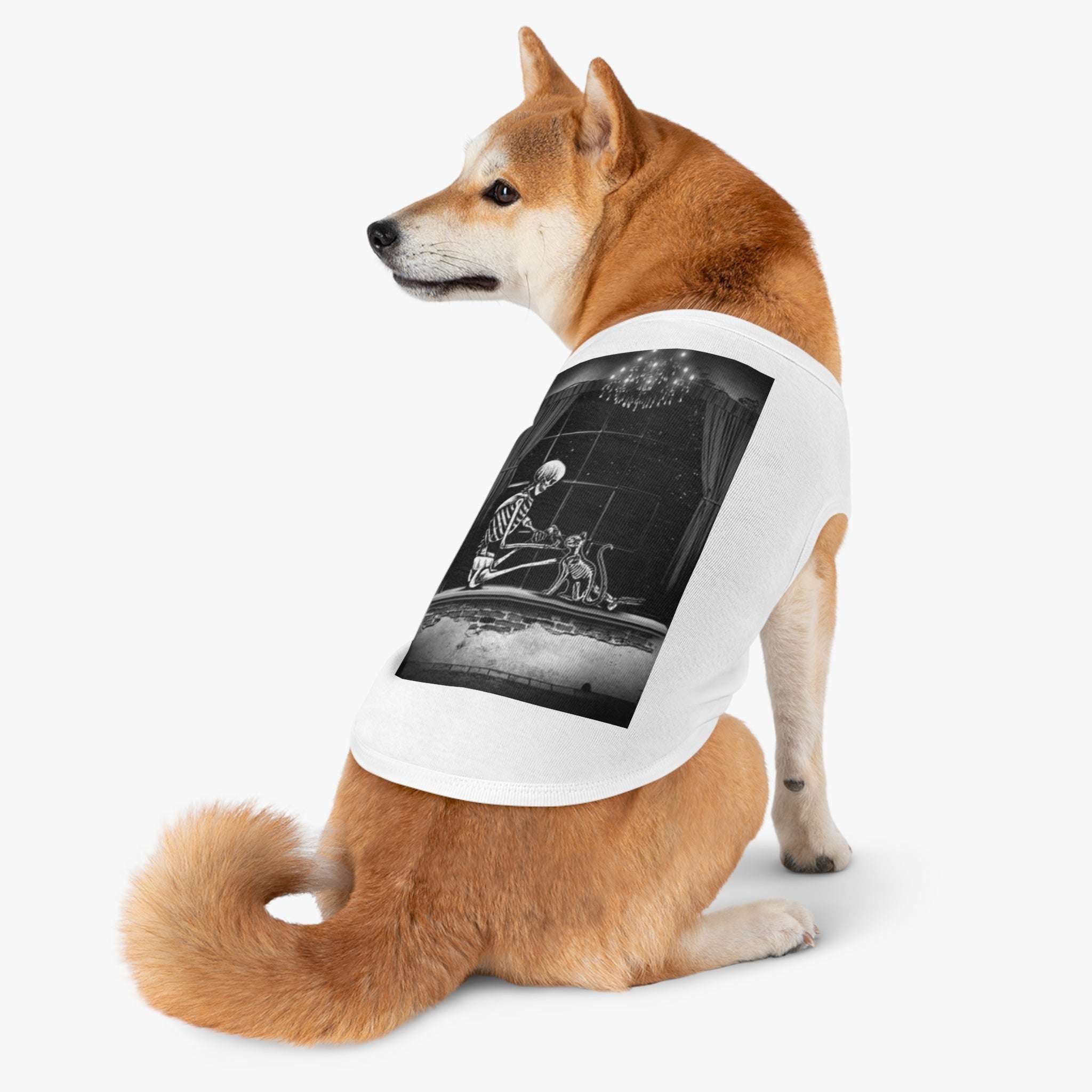Tank Top - Love Lost Skeletons with Cat Skeleton Featured