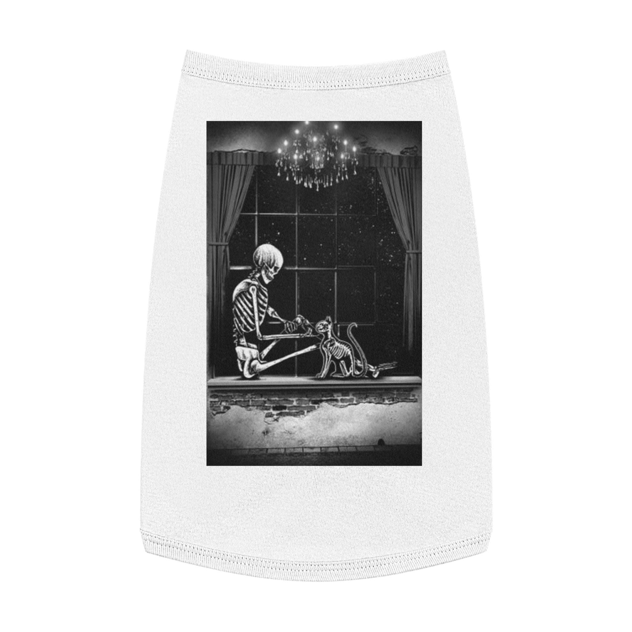 Tank Top - Love Lost Skeletons with Cat Skeleton Featured