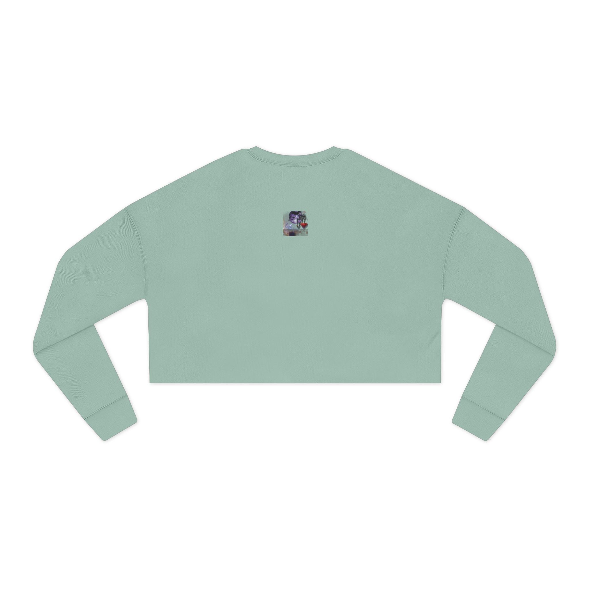 Skeleton Lovers Cropped Sweatshirt - Dark Alternative Fashion