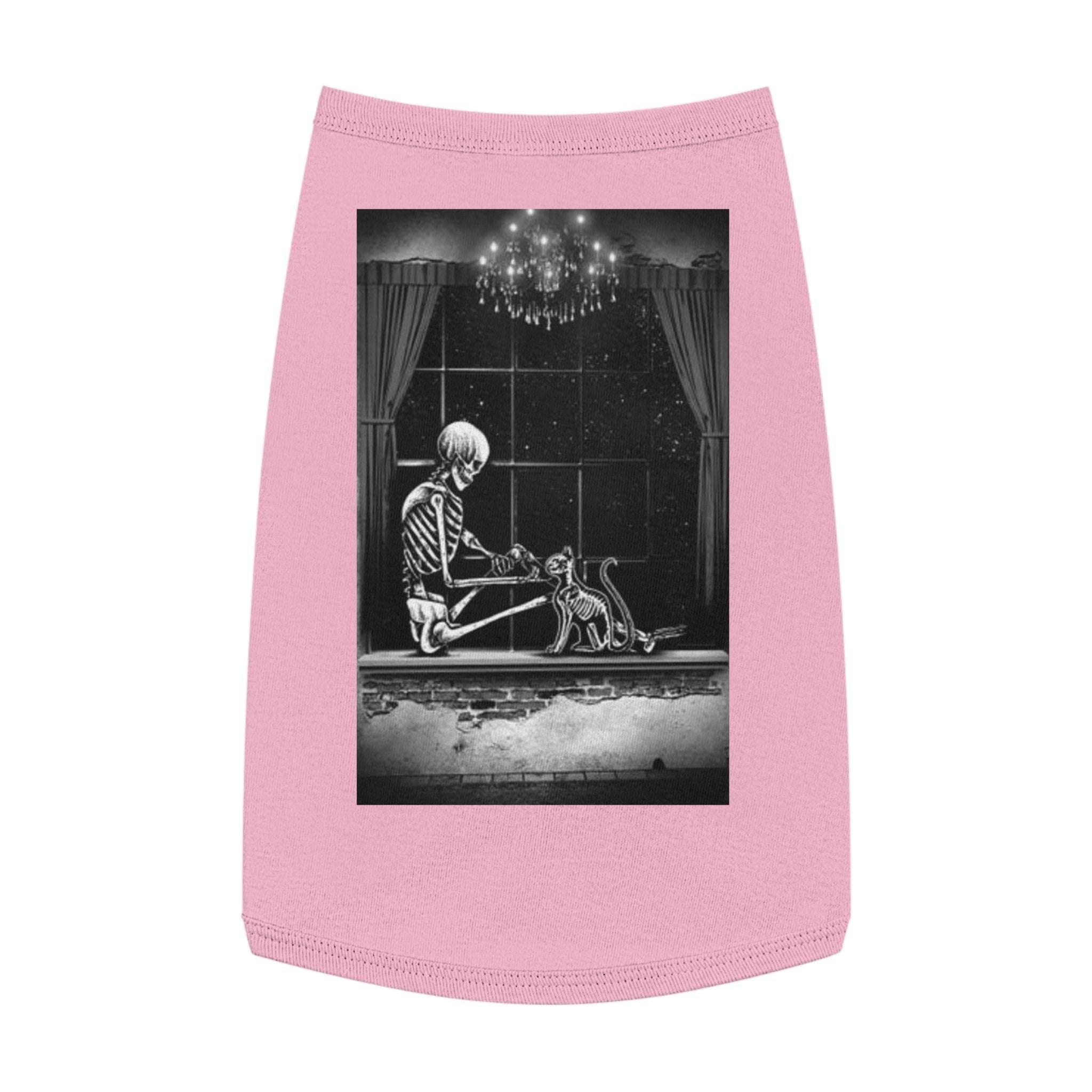Tank Top - Love Lost Skeletons with Cat Skeleton Featured