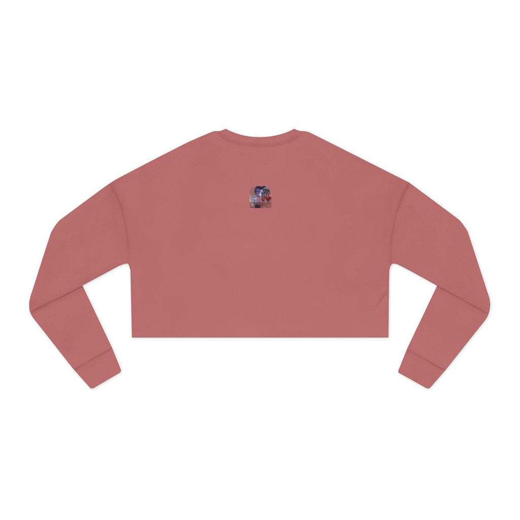 Skeleton Lovers Cropped Sweatshirt - Dark Alternative Fashion
