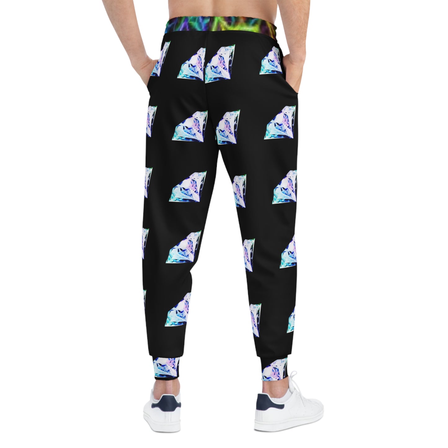 Unisex Diamond Joggers L / Seam thread color automatically matched to design-