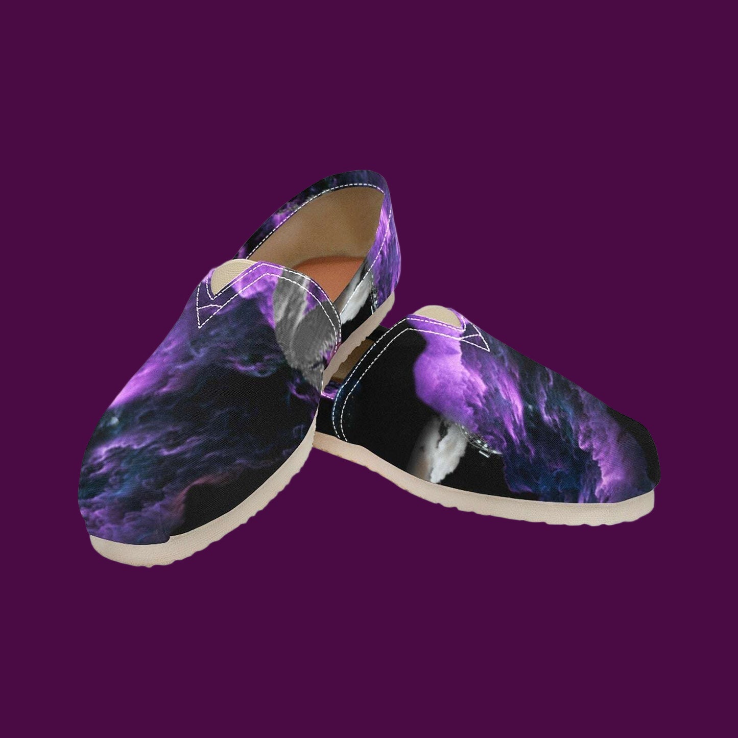 Lucifers Fall Men's Canvas Slip-On Shoes - Bold 