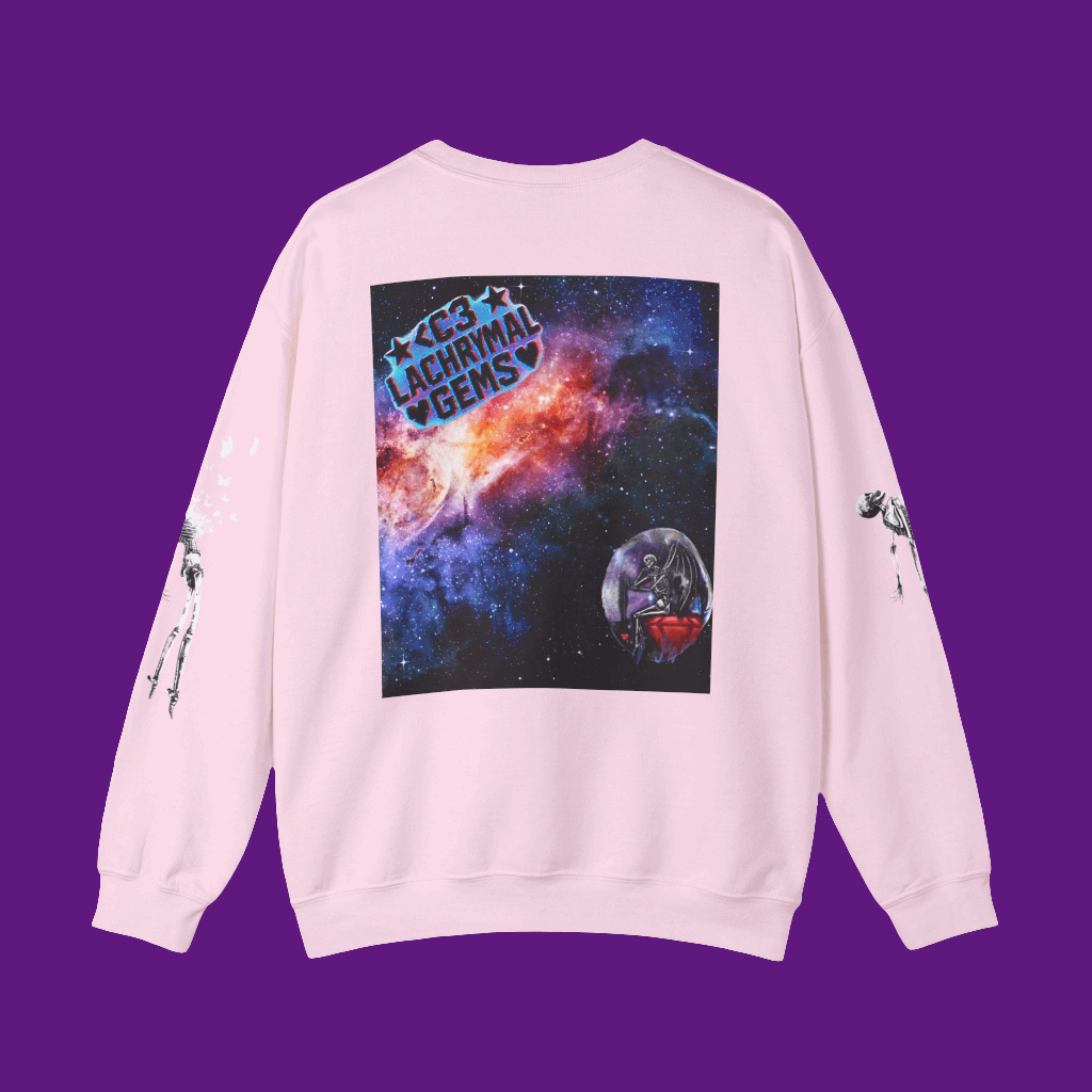 Cosmic Love Lost Crewneck Graphic Sweatshirt