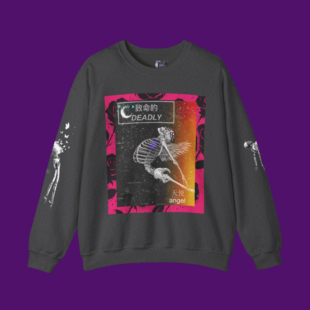 Cosmic Love Lost Crewneck Graphic Sweatshirt