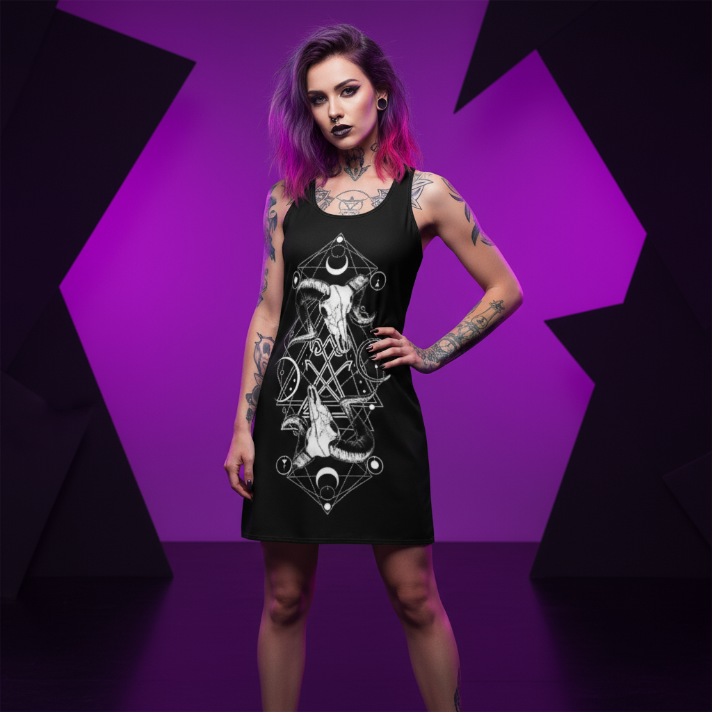 Dark Occult Racerback Dress L-