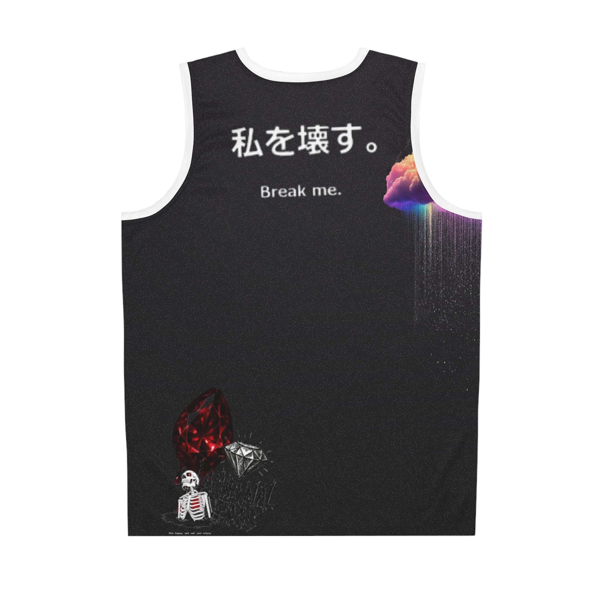 Egyptian Eye Basketball Jersey — 'Break Me.' Gothic Aesthetic Printify