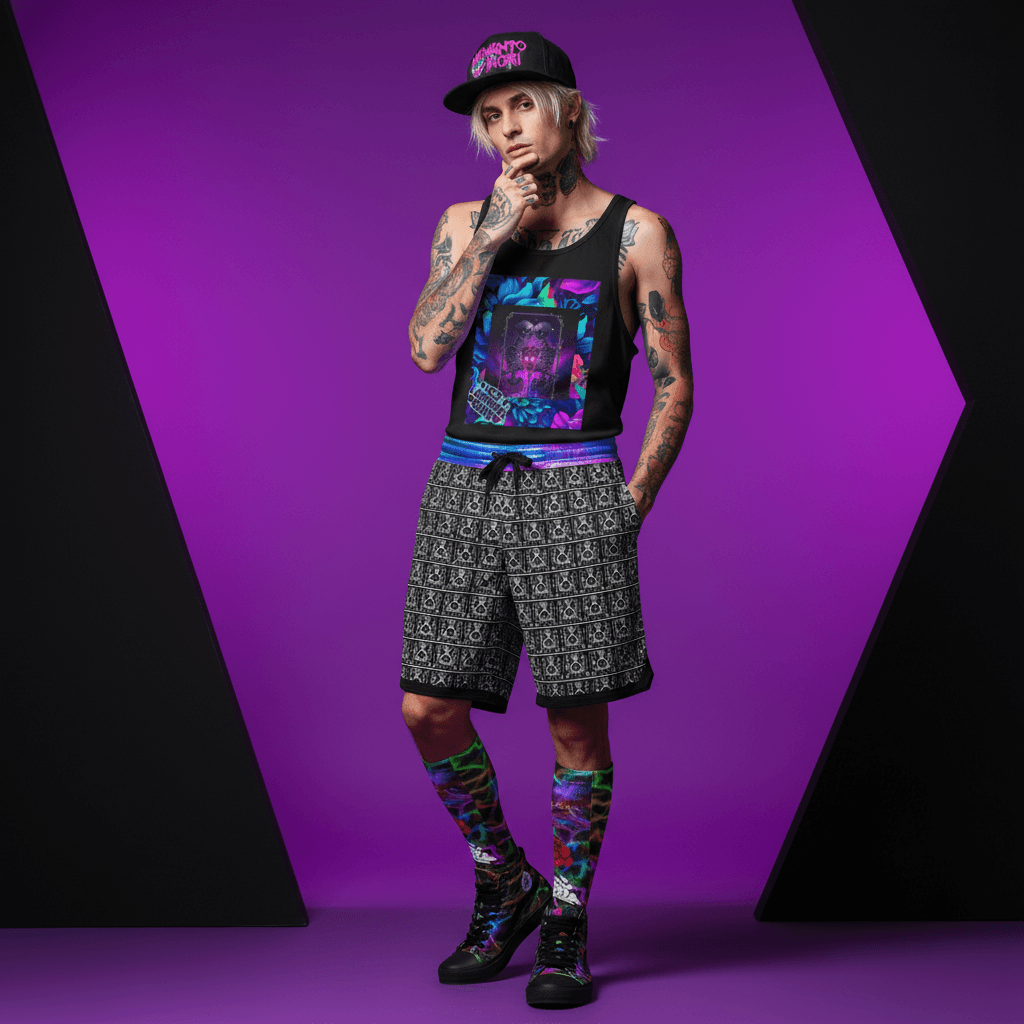 Emo Wave Sublimation Socks S-M-L-