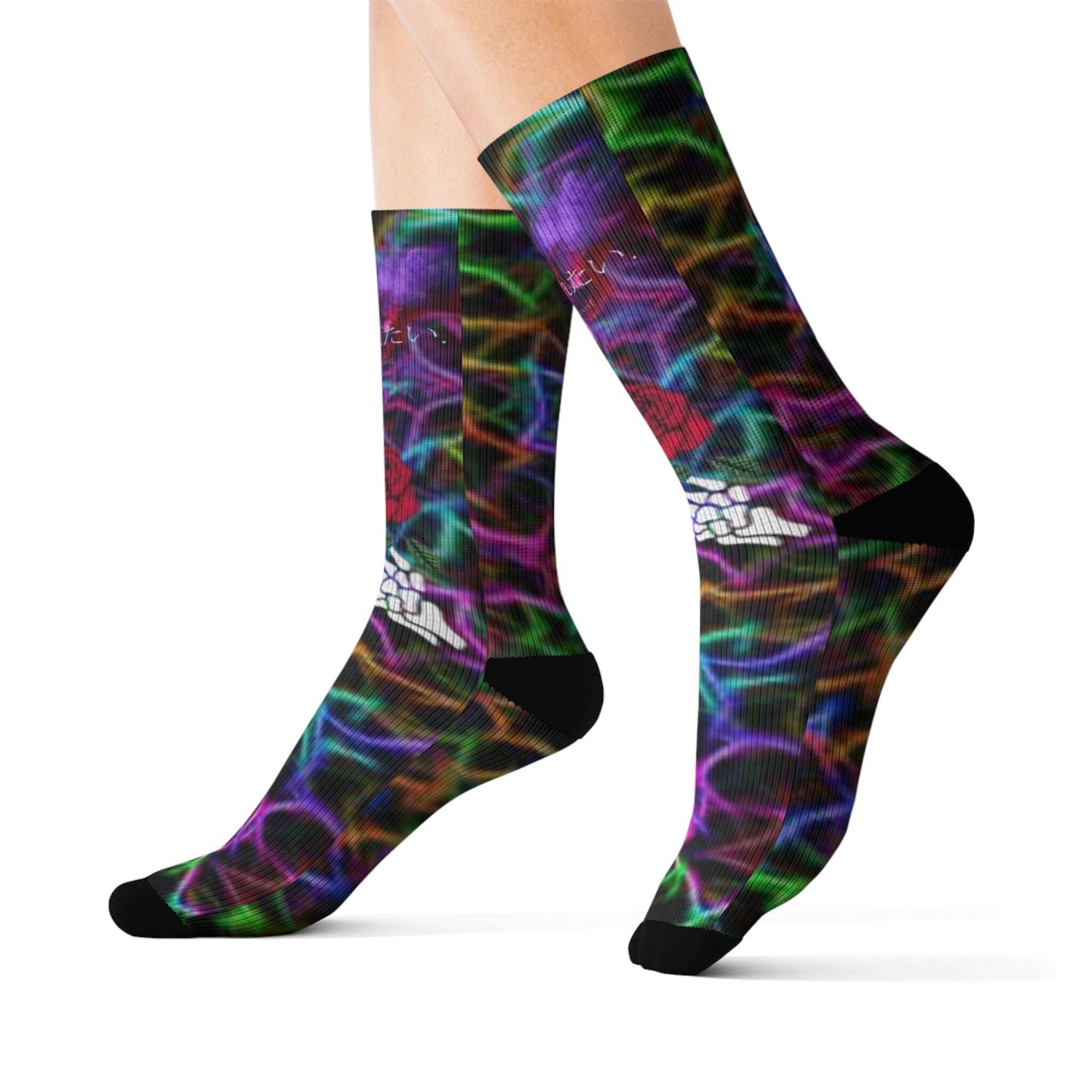 Emo Wave Sublimation Socks S-M-L-