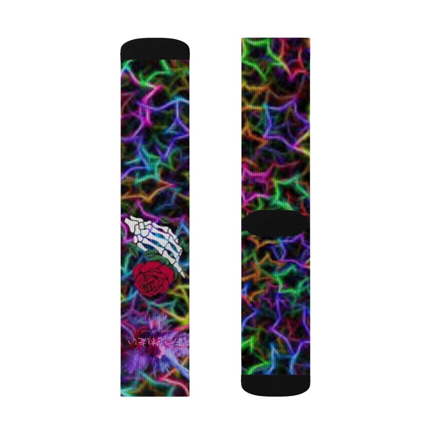 Emo Wave Sublimation Socks S-M-L-