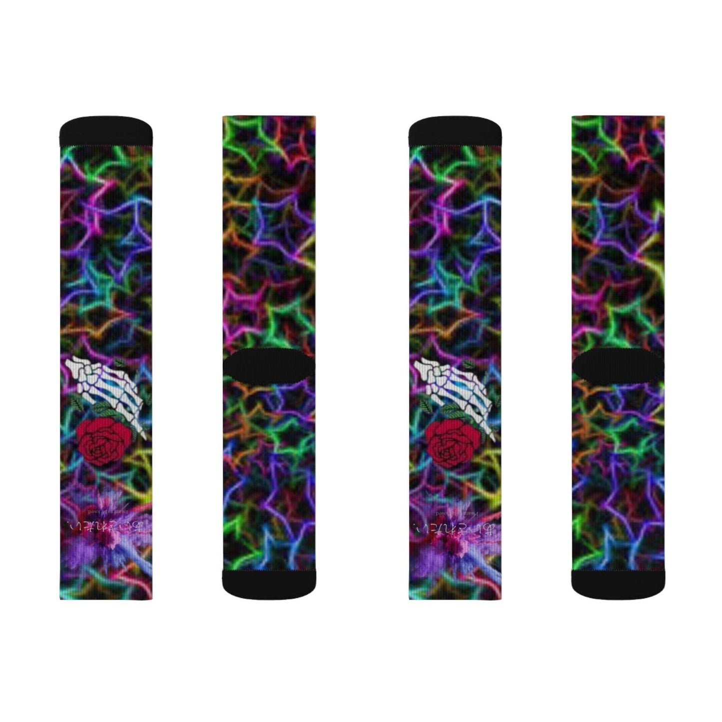 Emo Wave Sublimation Socks S-M-L-