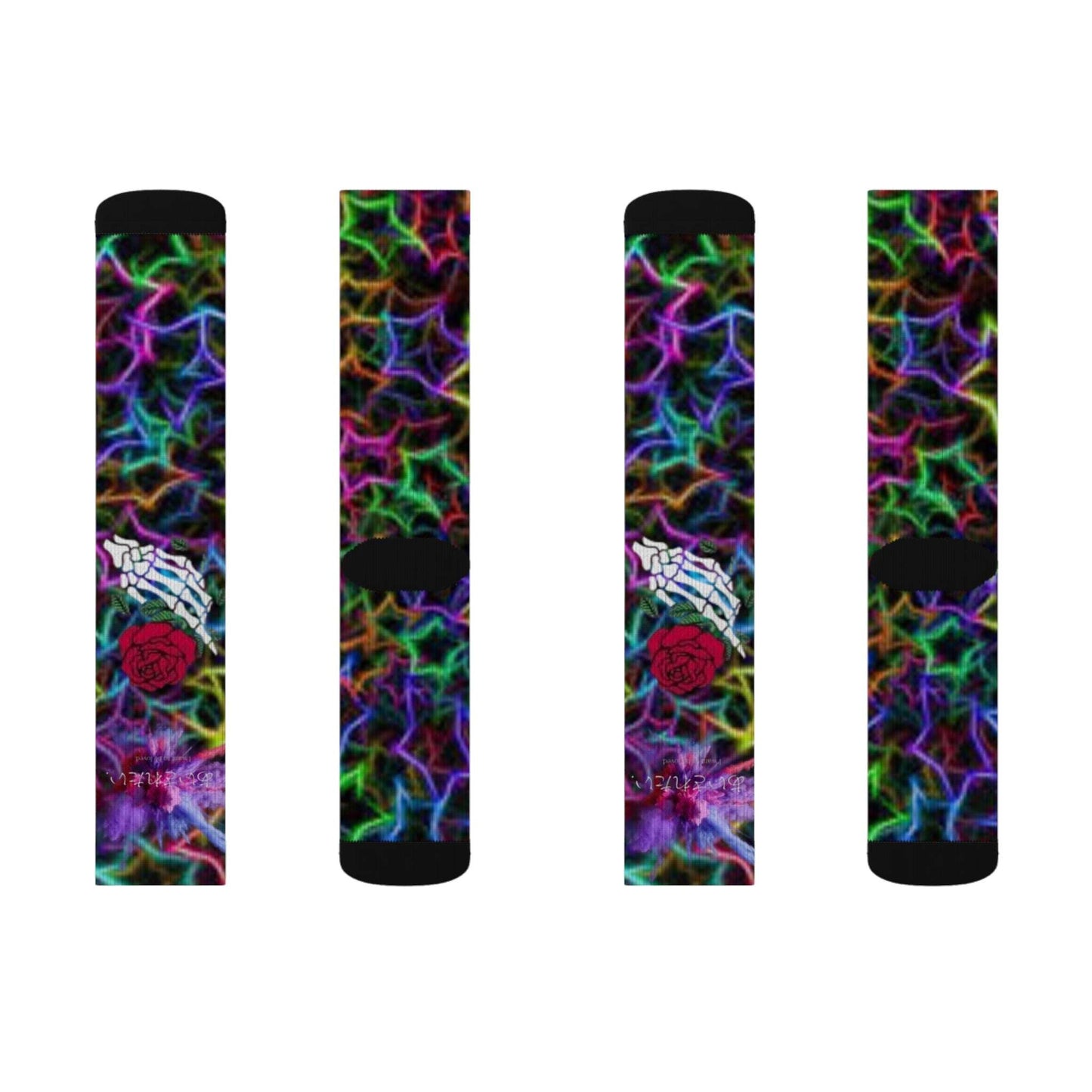 Emo Wave Sublimation Socks S-M-L-