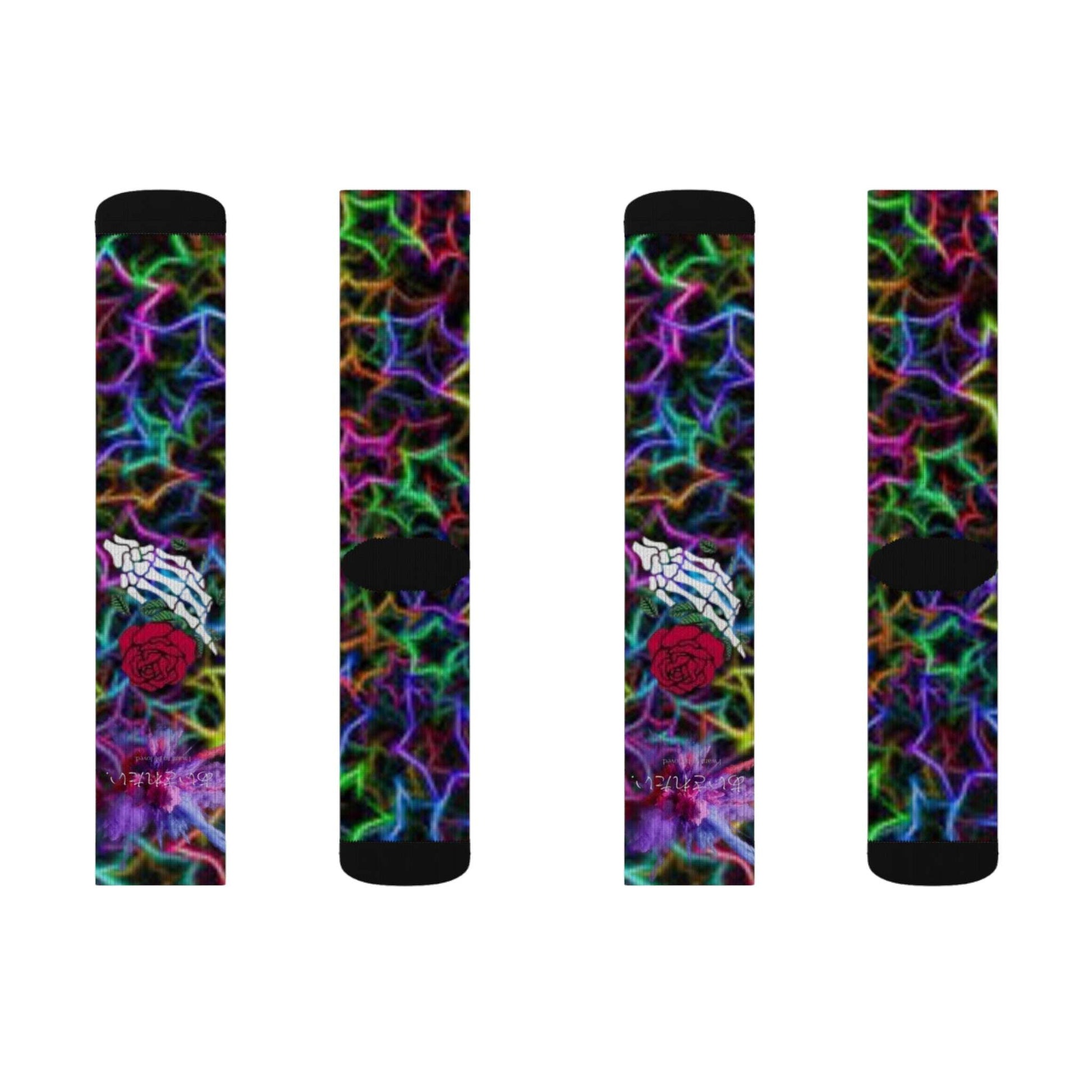 Emo Wave Sublimation Socks S-M-L-