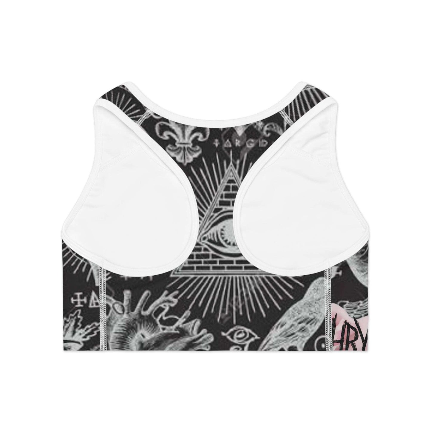 Esoteric Dark Academia Sports Bra Lachrymal Gems
