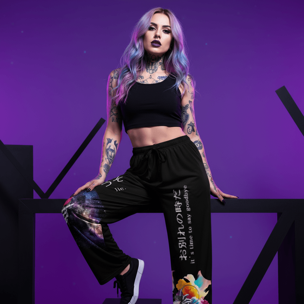 Esoteric Lachrywave Pajama Pants L / White stitching-