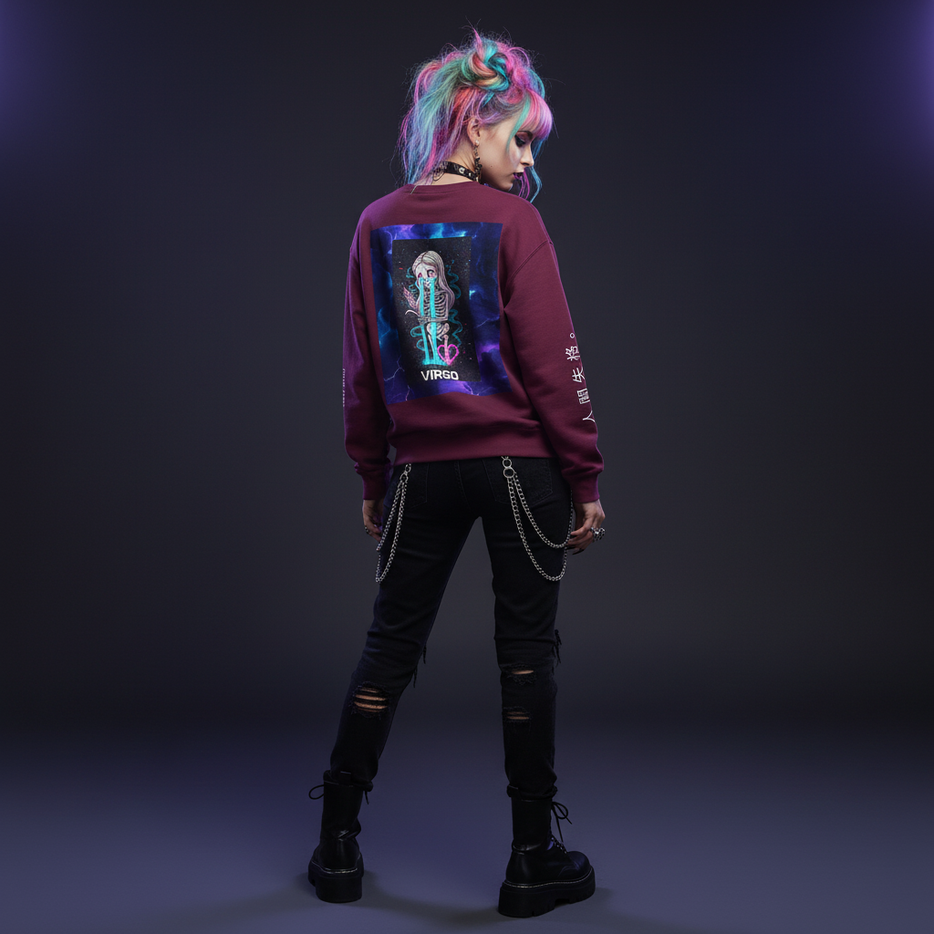 Female model back angle