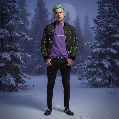 Complete outfit with correct Lachrywave Tee - rose design on left chest