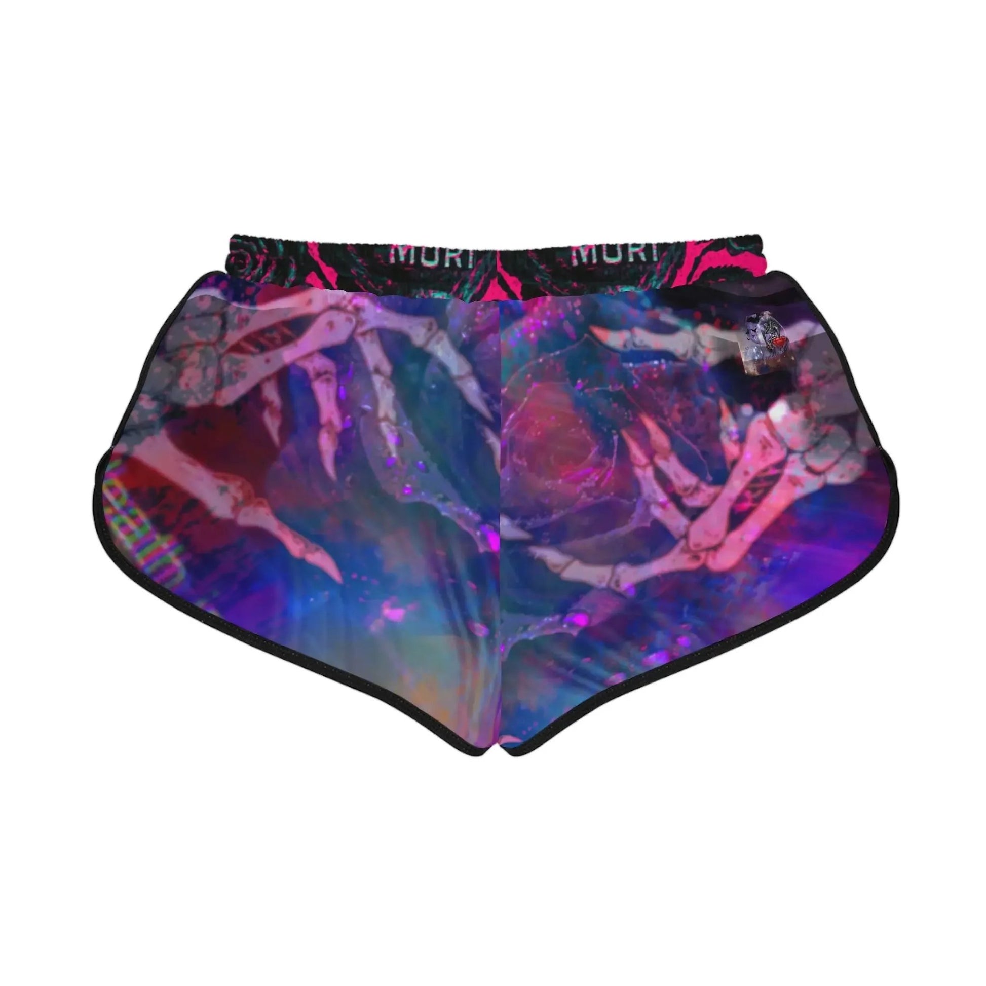 Galaxy Lost Love Skeletons Vaporwave Shorts XS / Black-S / Black-M / Black-L / Black-XL / Black-2XL / Black-