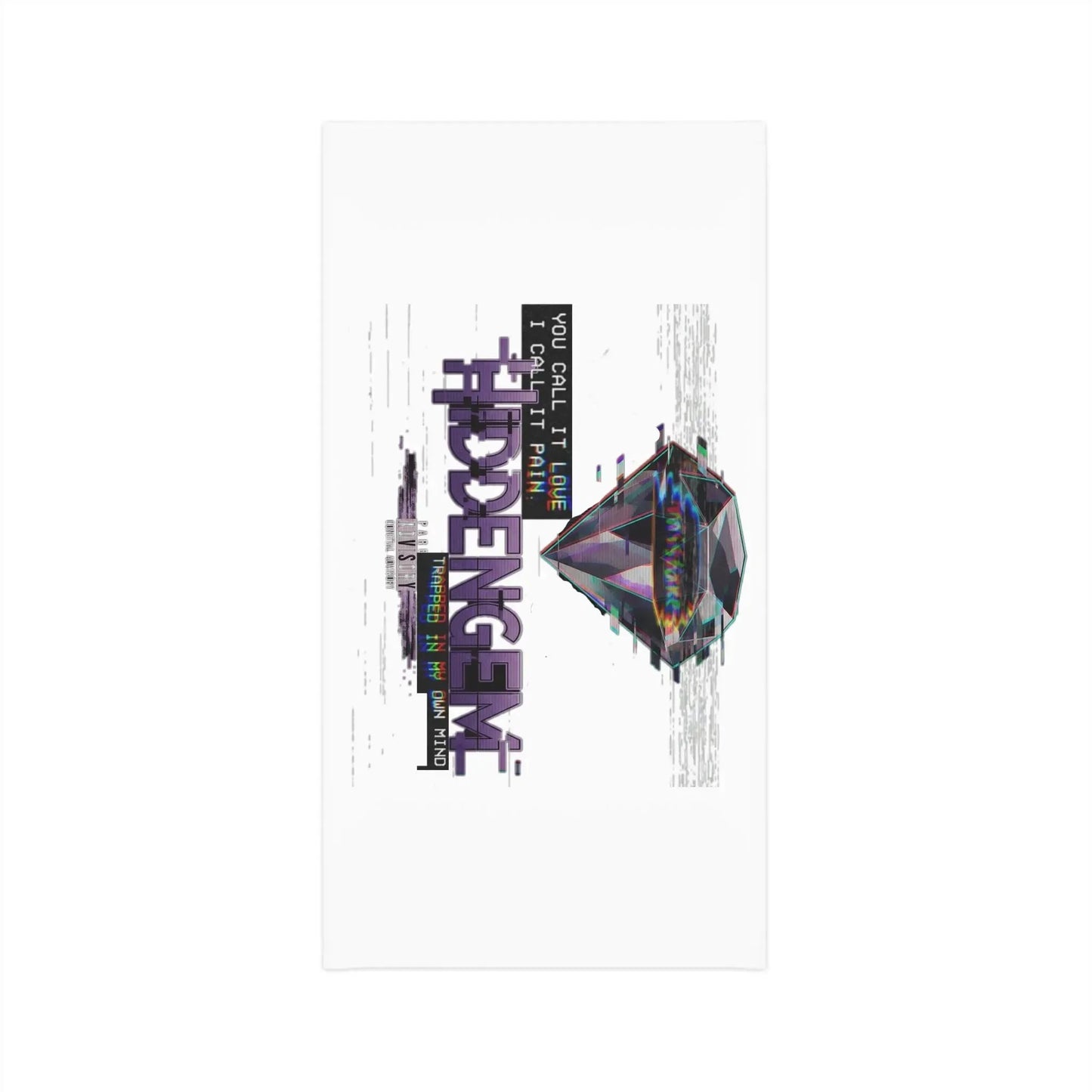 Hidden Gem VHS Glitch Gaiter Mask L-