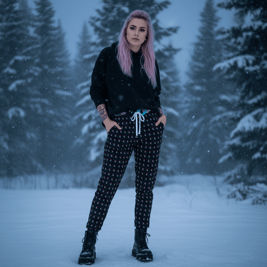 LACHRYWAVE Love Lost Athletic Joggers mockup