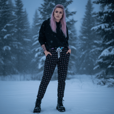 LACHRYWAVE Love Lost Athletic Joggers mockup