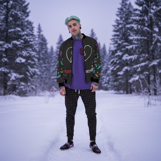 Complete men's outfit with correct Lachrywave Tee orientation