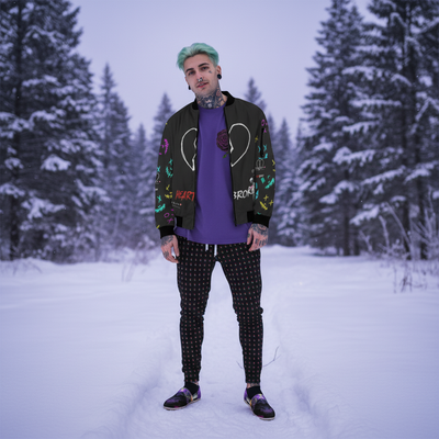 Complete men's outfit with correct Lachrywave Tee orientation