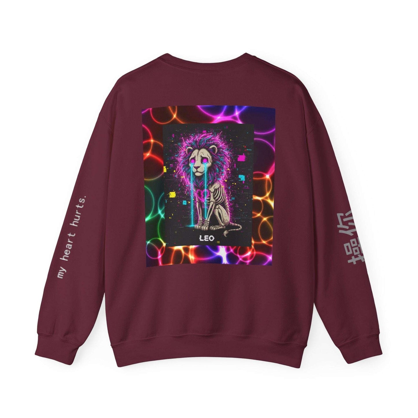 Leo Zodiac Sweatshirt — Lachrywave Dark Alternative Fashion Printify