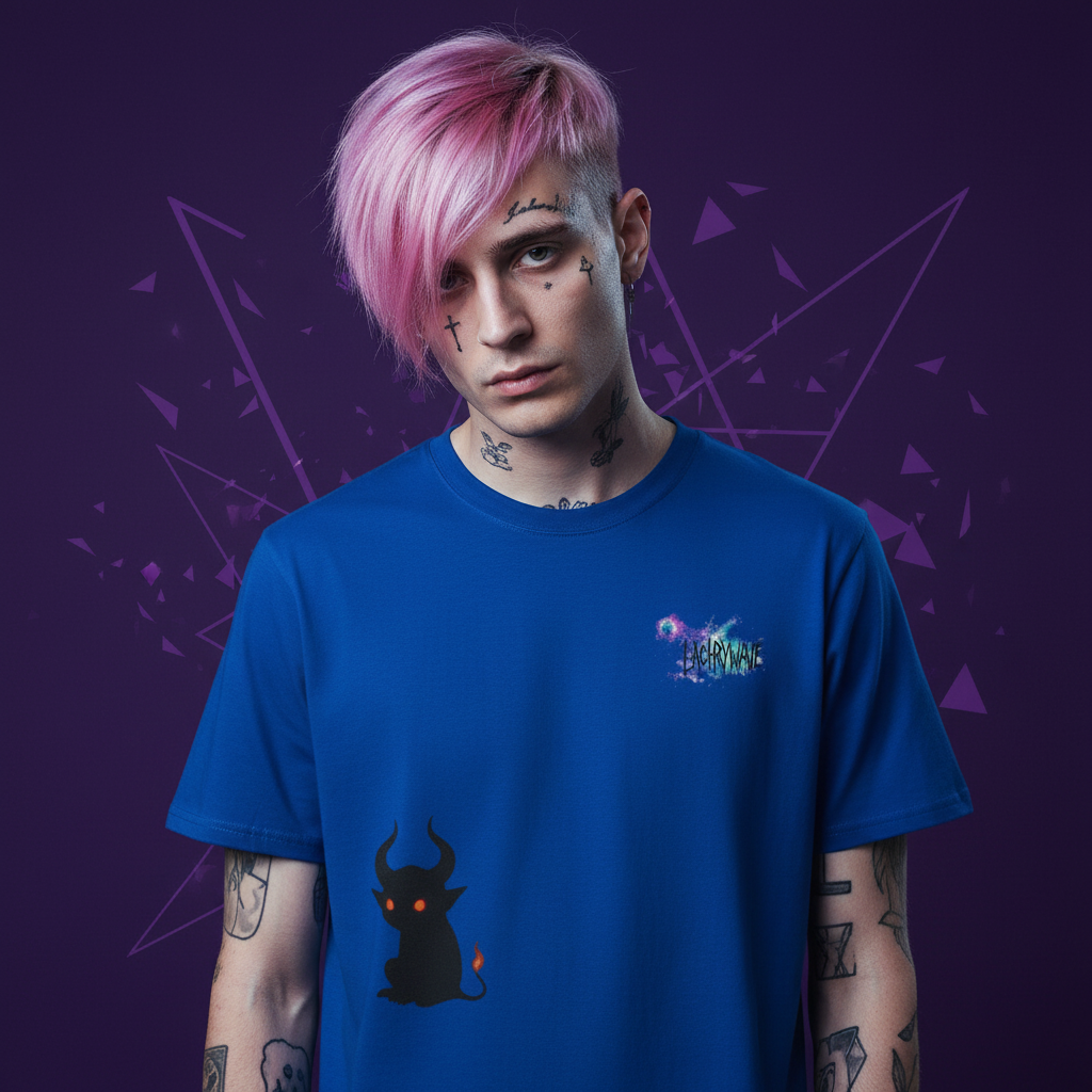 Lil Peep style model front