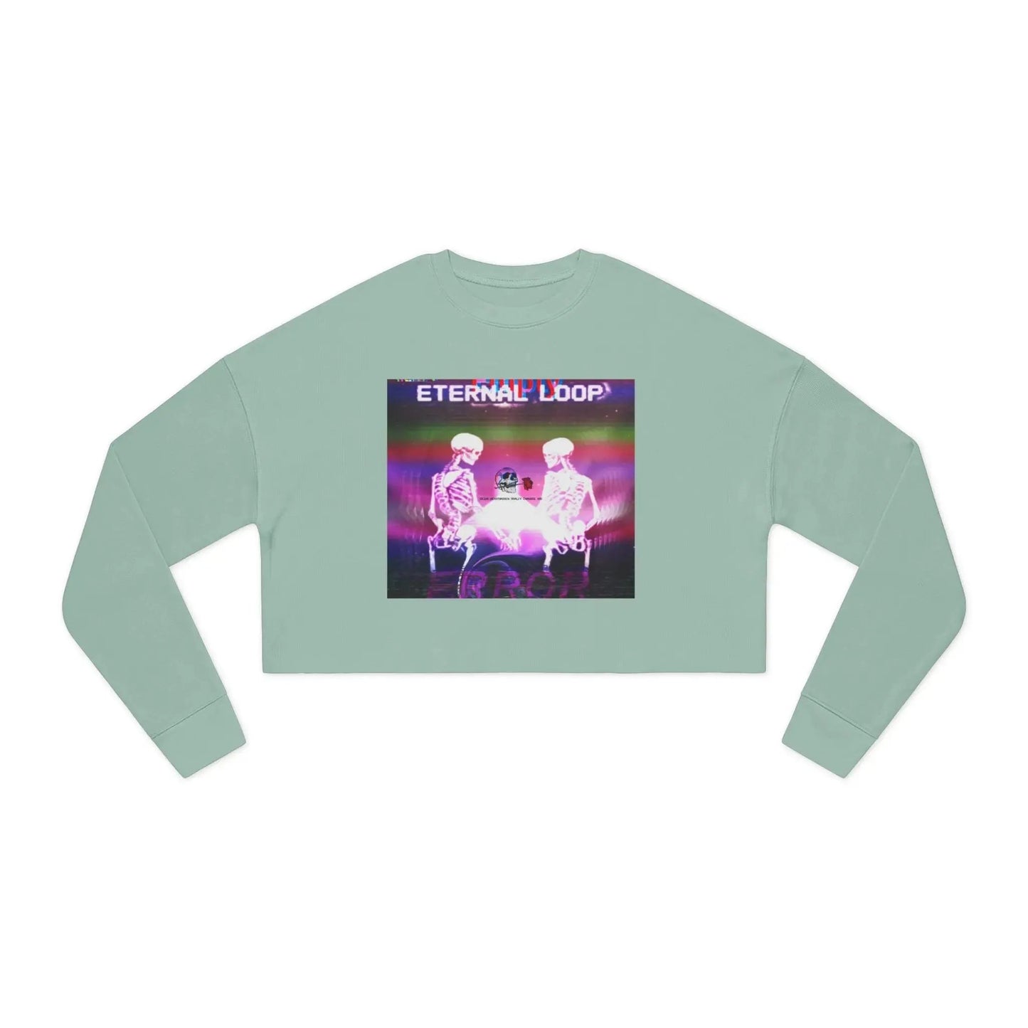 Love Lost Skeletons Dark-Wave Cropped Black / S-Mauve / S-Deep Heather / S-Dusty Blue / S-Black / M-Mauve / M-Deep Heather / M-Dusty Blue / M-Black / L-Mauve / L-Deep Heather / L-Dusty Blue / L-Black / XL-Mauve / XL-Deep Heather / XL-Dusty Blue / XL-Deep Heather / 2XL-Dusty Blue / 2XL-Mauve / 2XL-