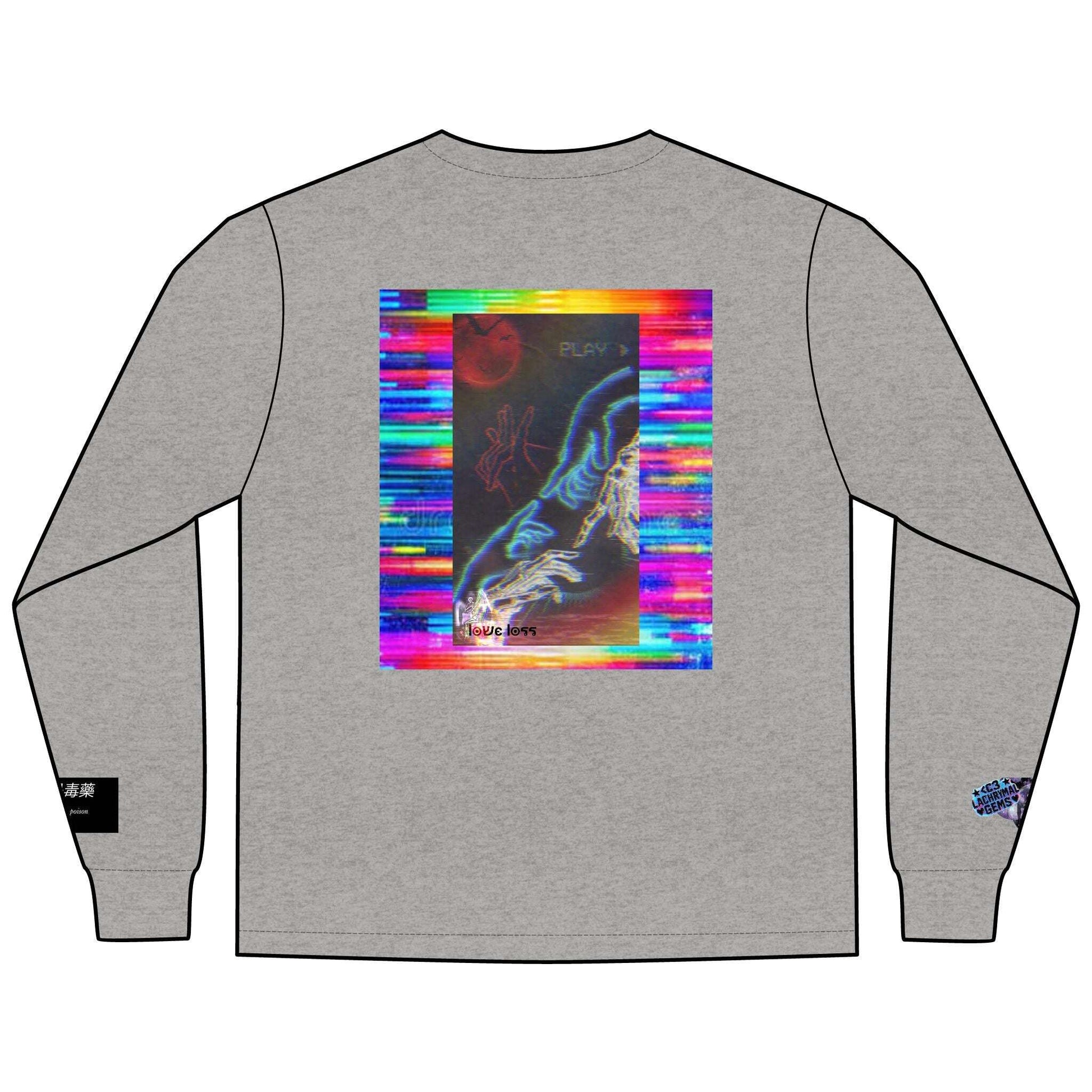 Love Lost Skeletons Long Sleeve | Emotional Vaporwave Shirt Lachrymal Gems
