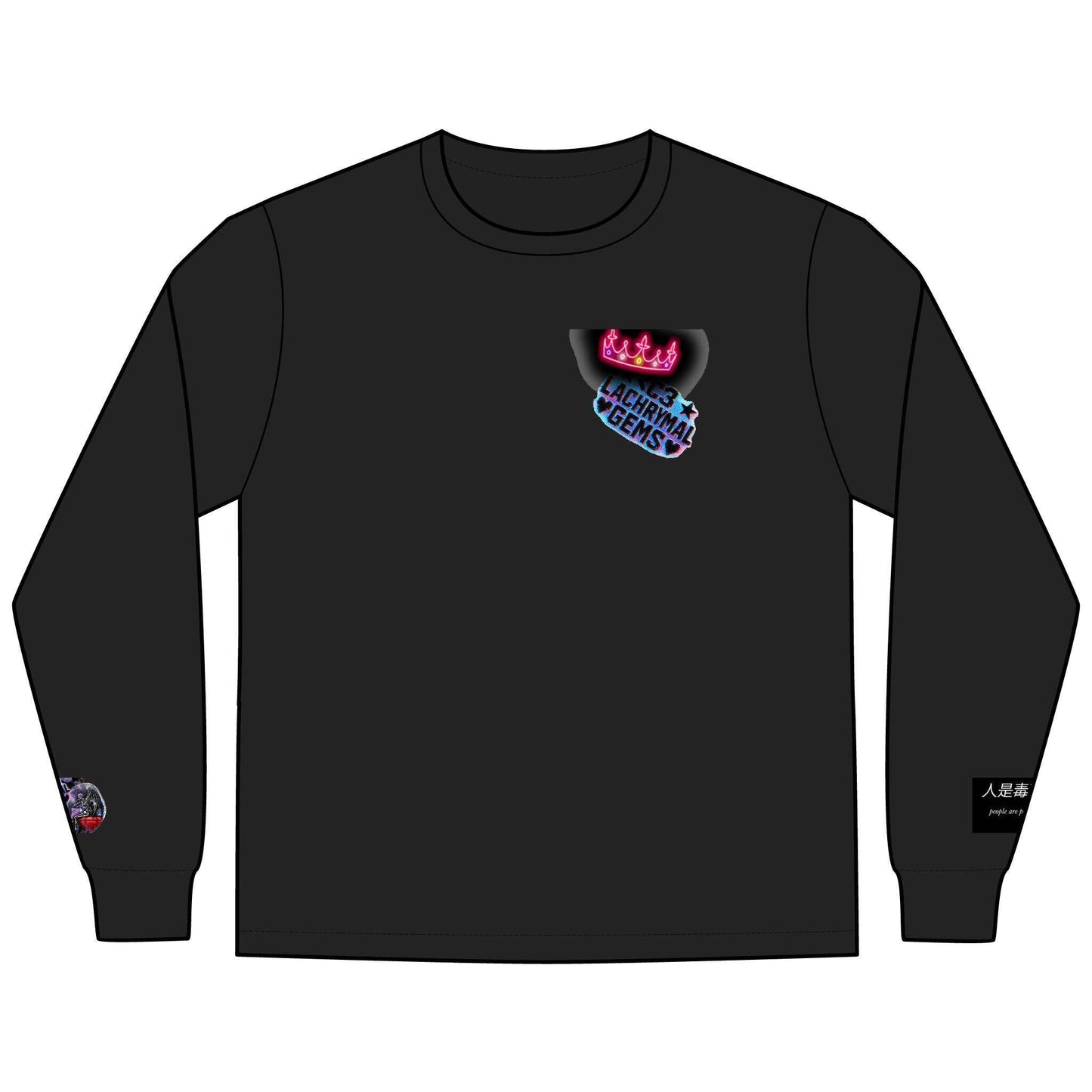Love Lost Skeletons Long Sleeve | Emotional Vaporwave Shirt Lachrymal Gems