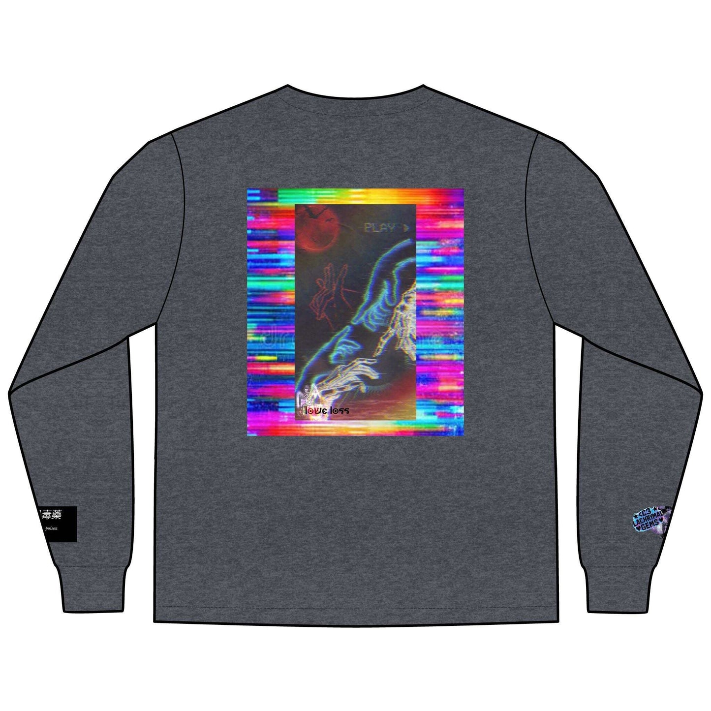 Love Lost Skeletons Long Sleeve | Emotional Vaporwave Shirt Lachrymal Gems