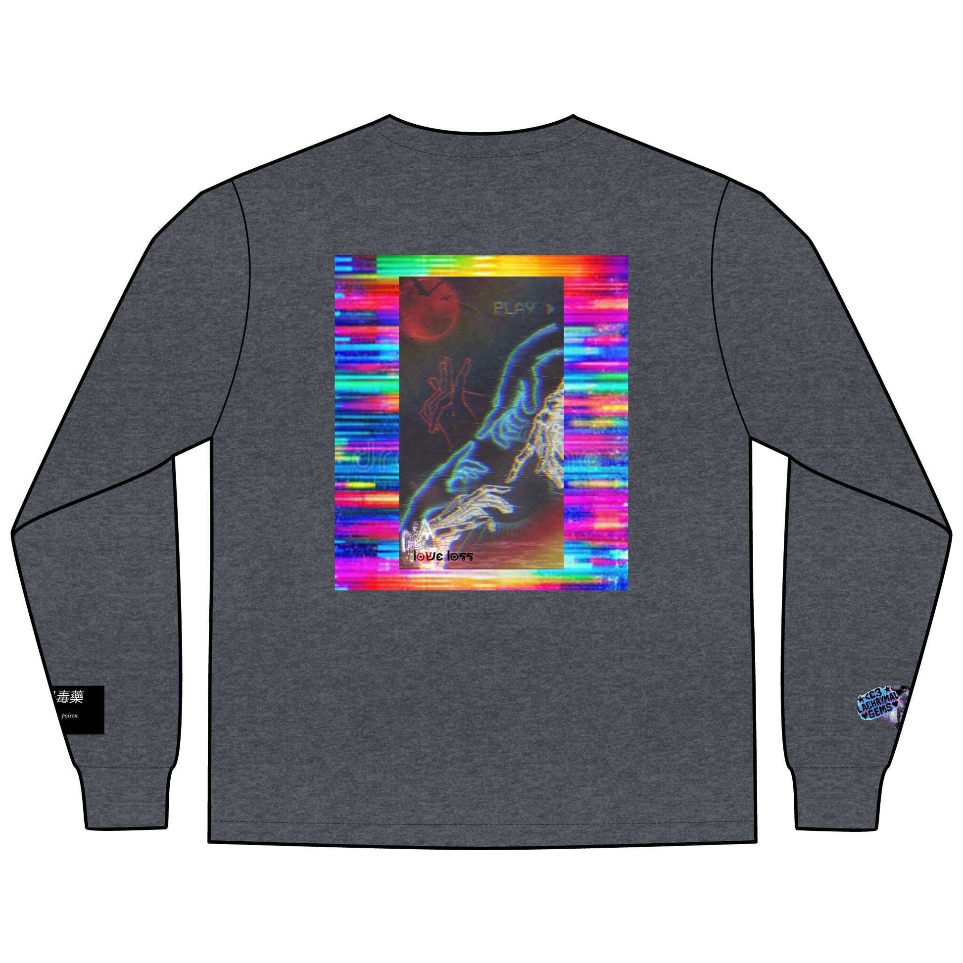 Love Lost Skeletons Long Sleeve | Emotional Vaporwave Shirt Lachrymal Gems